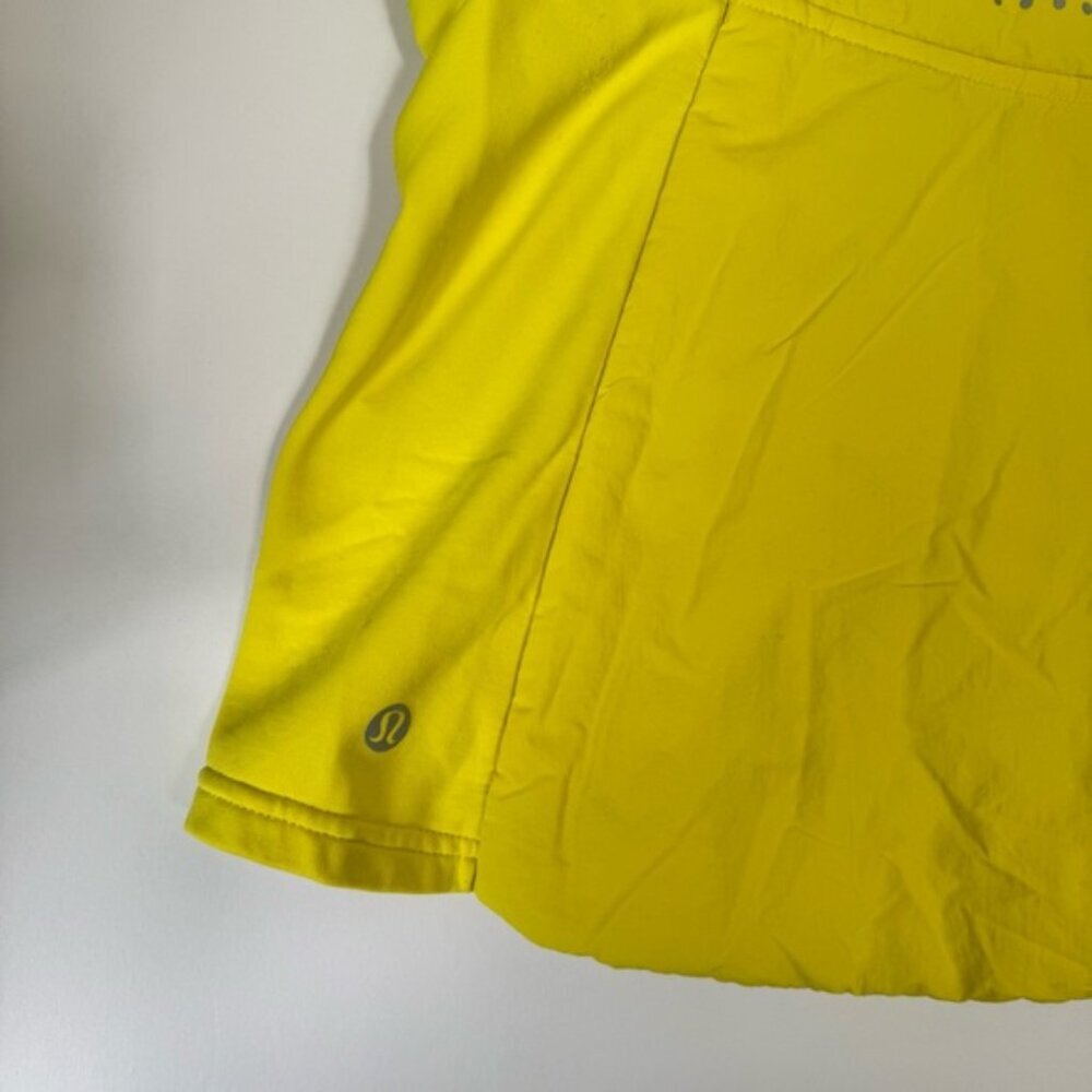 Lululemon Another Mile Vest Water Wind Repellent Stretch Full Zip Pockets Yellow - Picture 9 of 15